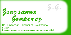 zsuzsanna gompercz business card